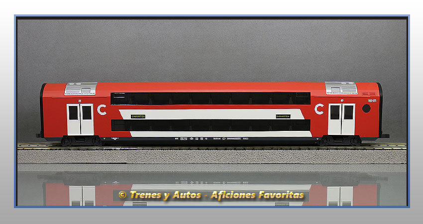 Coche pasajeros cercanias ESB-001R de 2 pisos - Renfe